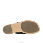 couro preto ousado sandália toepost emily mulheres Hush Puppies sandália ZZ6R15 - Image 5