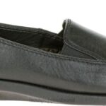 couro preto paraíso mulheres Hush Puppies sapatos casuais ZZ6R226