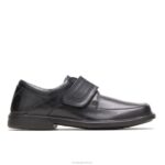 couro preto peri funil homens Hush Puppies sapatos de caminhada ZZ6R362 - Image 2