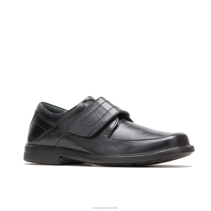 couro preto peri funil homens Hush Puppies sapatos de caminhada ZZ6R362 - Image 3