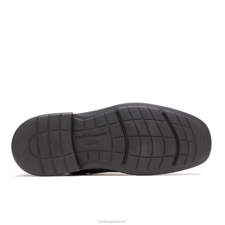 couro preto peri funil homens Hush Puppies sapatos de caminhada ZZ6R362 - Image 5