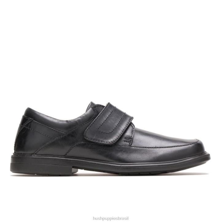 couro preto peri funil homens Hush Puppies sapatos de caminhada ZZ6R362 - Image 1