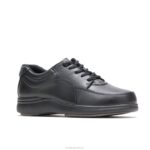 couro preto power walker mulheres Hush Puppies sapatos casuais ZZ6R232 - Image 4