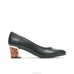 couro preto reitora mulheres Hush Puppies estilo suave ZZ6R213 - Image 2