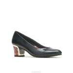 couro preto reitora mulheres Hush Puppies estilo suave ZZ6R213 - Image 3