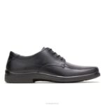 couro preto risco homens Hush Puppies Oxford ZZ6R304 - Image 2