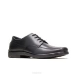 couro preto risco homens Hush Puppies Oxford ZZ6R304 - Image 4
