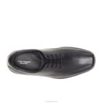 couro preto risco homens Hush Puppies Oxford ZZ6R304 - Image 6
