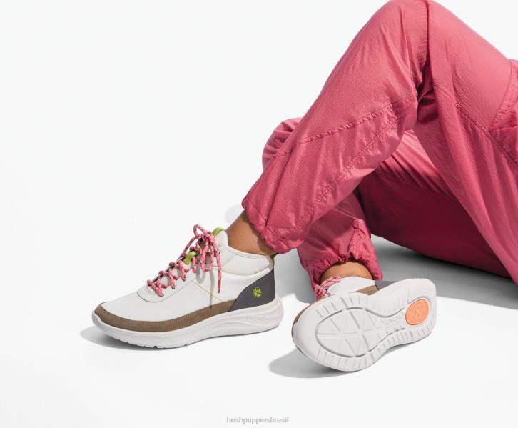creme de baunilha nobuck elevar chukka mulheres Hush Puppies tênis ZZ6R127 - Image 3
