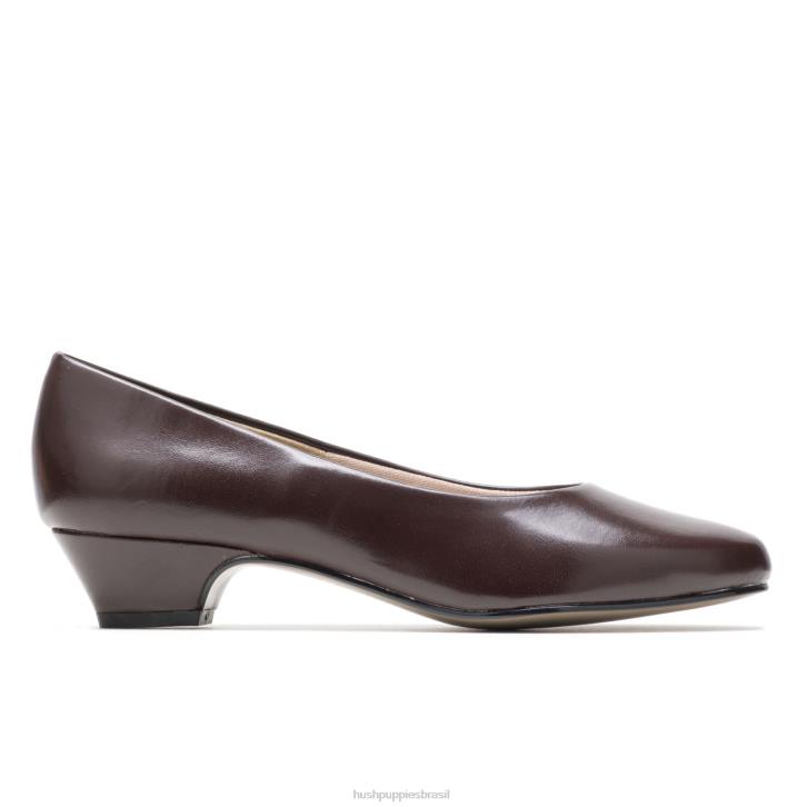 elegância marrom escuro anjo ii mulheres Hush Puppies estilo suave ZZ6R209 - Image 2