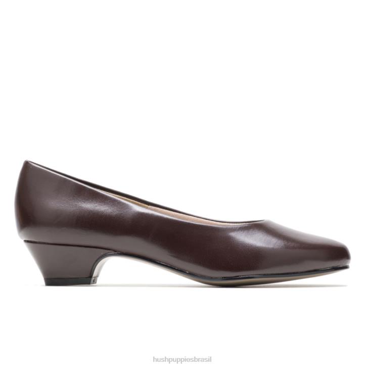 elegância marrom escuro anjo ii mulheres Hush Puppies estilo suave ZZ6R209 - Image 1