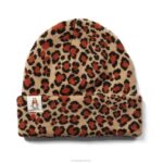 estampa de leopardo gorro de malha mulheres Hush Puppies gorro ZZ6R259 - Image 2