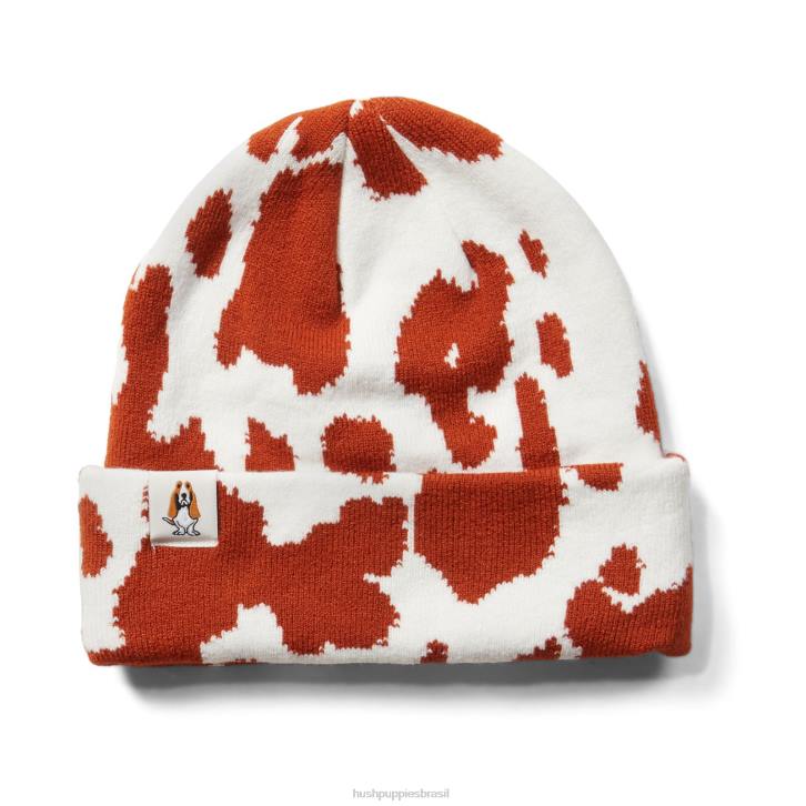 impressão de vaca gorro de malha mulheres Hush Puppies gorro ZZ6R252 - Image 2