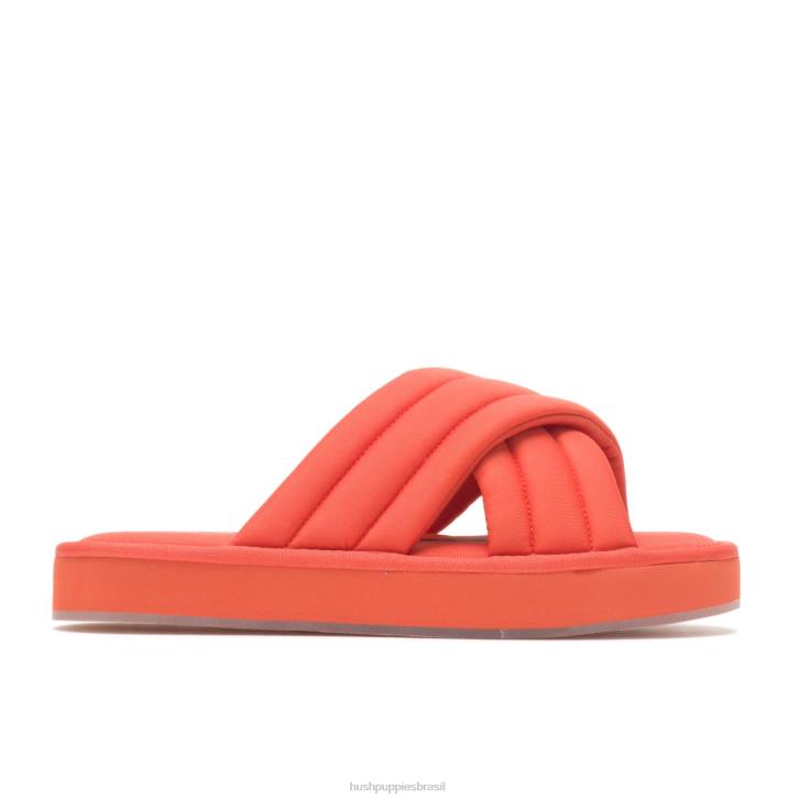laranja tigre sandália de deslizamento de sol mulheres Hush Puppies sandália ZZ6R26 - Image 2