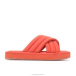 laranja tigre sandália de deslizamento de sol mulheres Hush Puppies sandália ZZ6R26