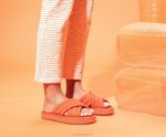 laranja tigre sandália de deslizamento de sol mulheres Hush Puppies sandália ZZ6R26 - Image 3