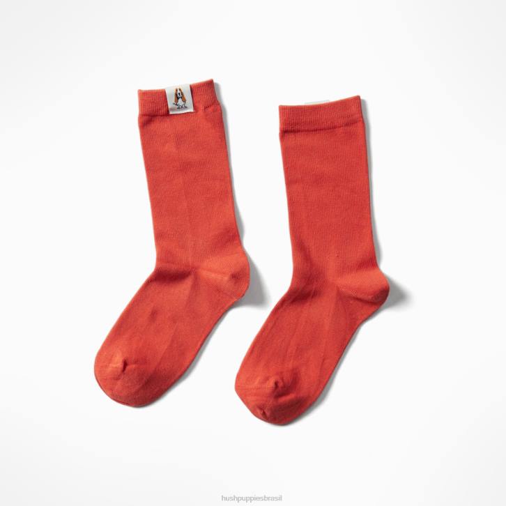 laranja tijolo meia core unissex mulheres Hush Puppies meias ZZ6R263 - Image 6