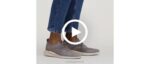 malha cinza escuro avanço de malha com cadarço homens Hush Puppies tênis ZZ6R290 - Image 3
