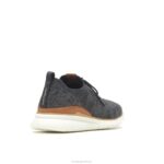 malha preta ousada avanço de malha com cadarço homens Hush Puppies tênis ZZ6R291 - Image 4