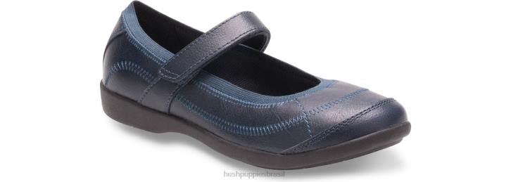 marinha criança pequena reese mary jane garota Hush Puppies sapato ZZ6R367 - Image 2