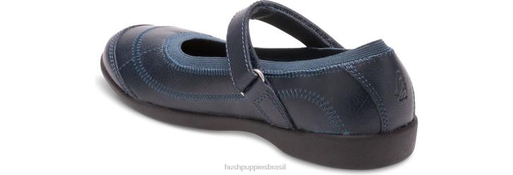 marinha criança pequena reese mary jane garota Hush Puppies sapato ZZ6R367 - Image 3