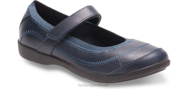 marinha criança pequena reese mary jane garota Hush Puppies sapato ZZ6R367 - Image 1