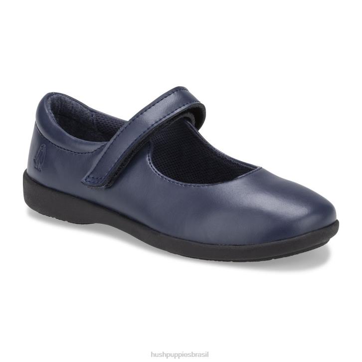 marinha lexi mary jane do garoto grande garota Hush Puppies sapato ZZ6R371 - Image 1