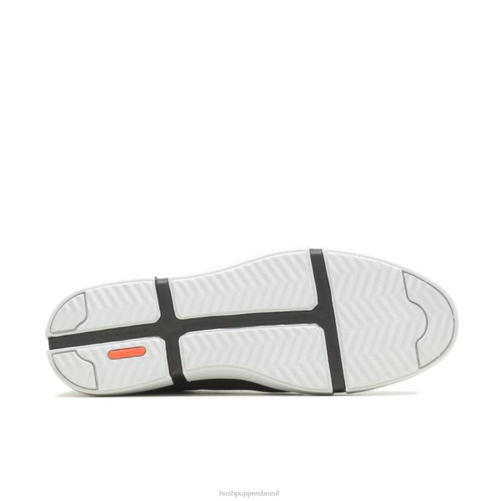 negrito tecido preto briggs tênis bico fino homens Hush Puppies tênis ZZ6R292 - Image 5