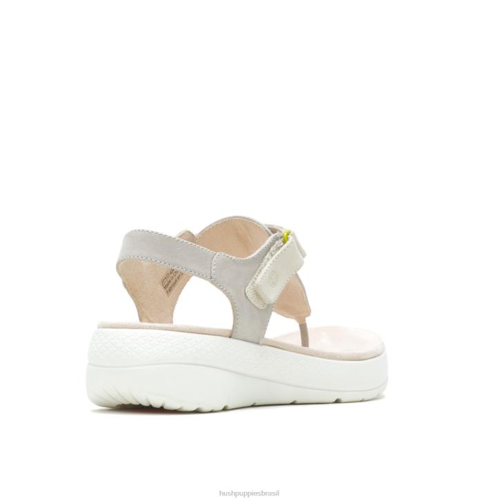 nobuck cinza legal sandália biqueira respirada mulheres Hush Puppies sandália ZZ6R36 - Image 5