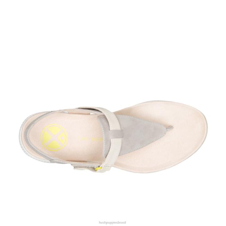 nobuck cinza legal sandália biqueira respirada mulheres Hush Puppies sandália ZZ6R36 - Image 7