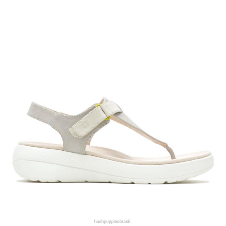 nobuck cinza legal sandália biqueira respirada mulheres Hush Puppies sandália ZZ6R36 - Image 1