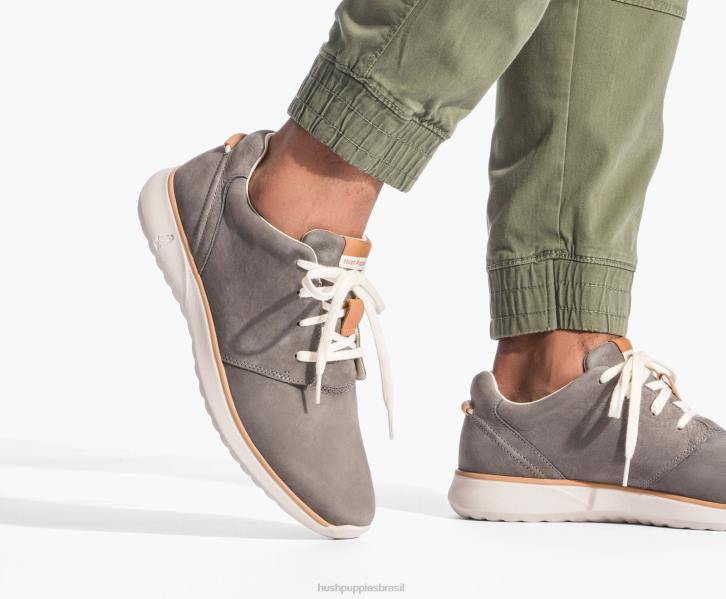 nubuck azul marinho o bom tênis de cadarço homens Hush Puppies tênis ZZ6R339 - Image 7