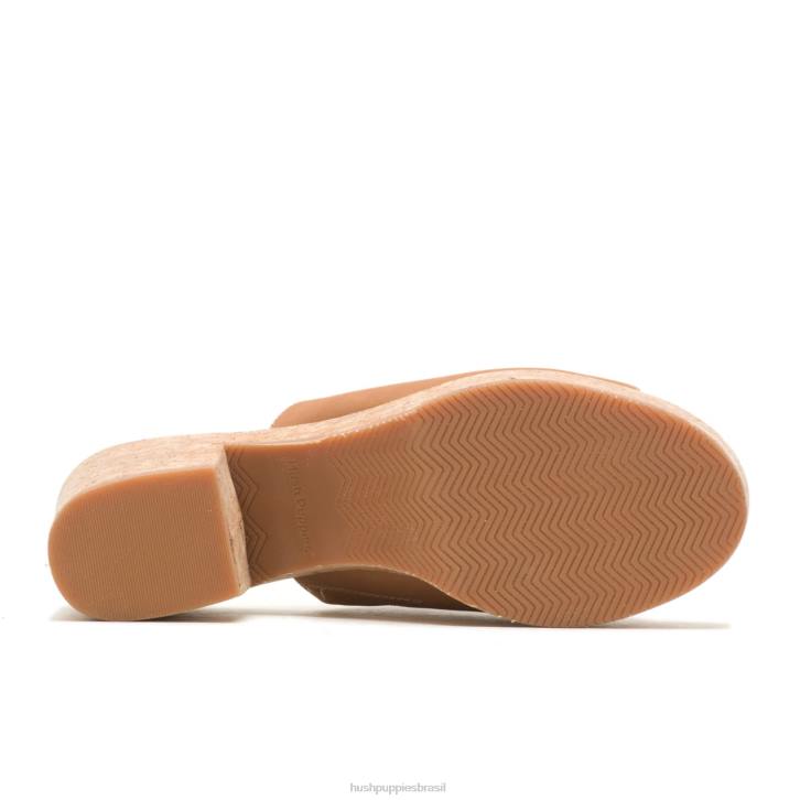 nubuck bege profundo slide de papoula mulheres Hush Puppies salto ZZ6R8 - Image 5