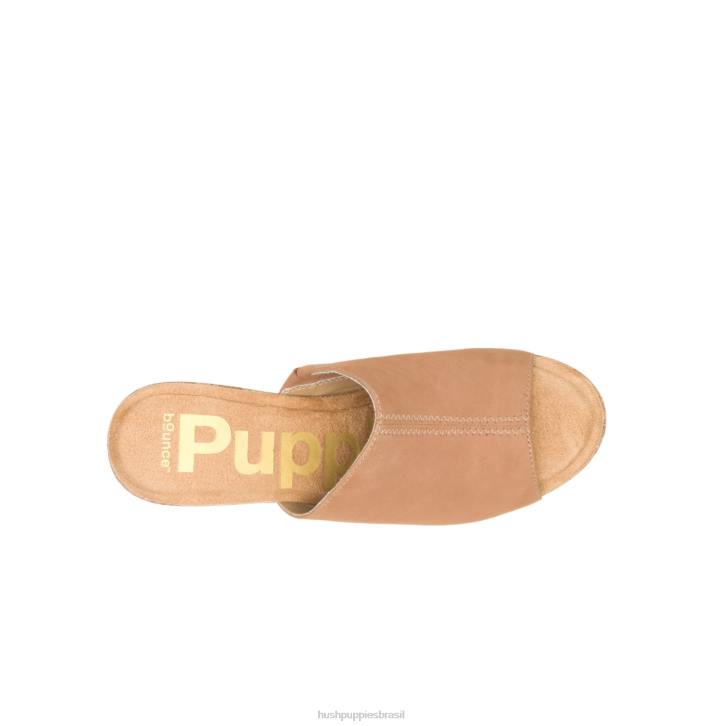 nubuck bege profundo slide de papoula mulheres Hush Puppies salto ZZ6R8 - Image 6