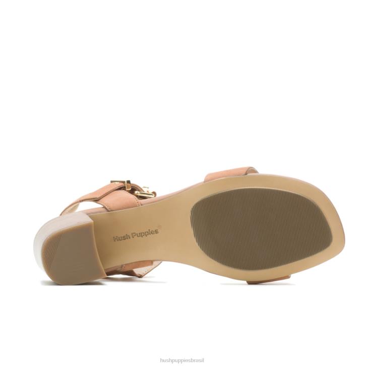 nubuck bronzeado do deserto sandália leila meia tira mulheres Hush Puppies salto ZZ6R33 - Image 5