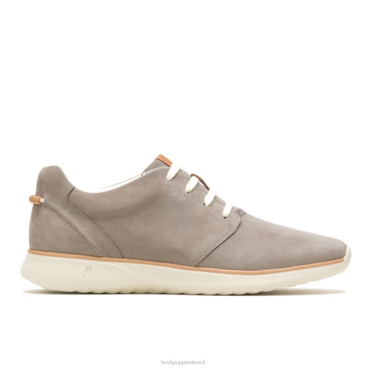 nubuck cinza claro o bom tênis de cadarço homens Hush Puppies tênis ZZ6R322 - Image 2
