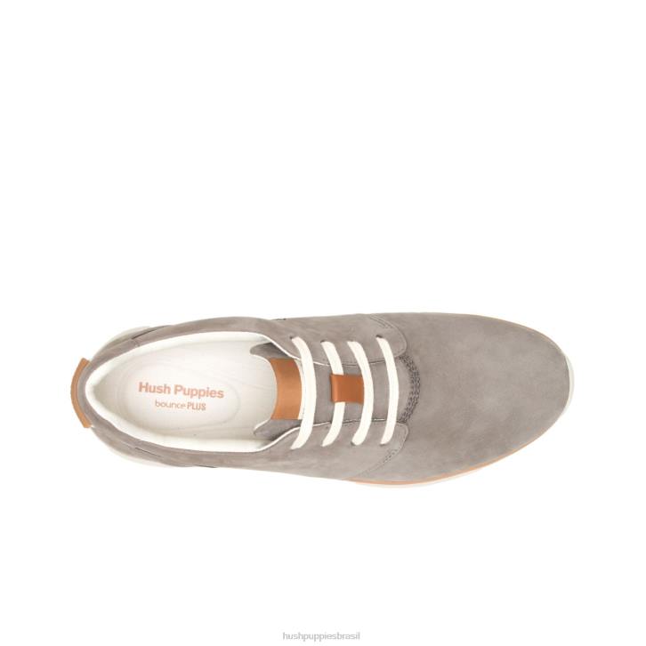 nubuck cinza claro o bom tênis de cadarço homens Hush Puppies tênis ZZ6R322 - Image 7