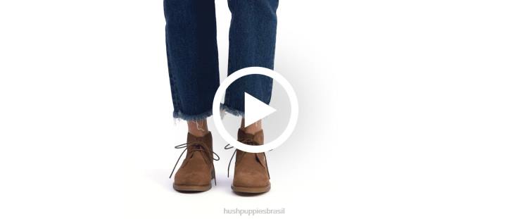 nubuck de especiarias de gengibre bailey chukka 2 mulheres Hush Puppies bota ZZ6R198 - Image 8