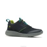nubuck preto ousado elevar tênis de caminhada homens Hush Puppies tênis ZZ6R323 - Image 3