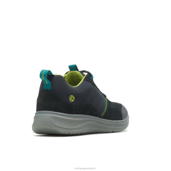 nubuck preto ousado elevar tênis de caminhada homens Hush Puppies tênis ZZ6R323 - Image 4
