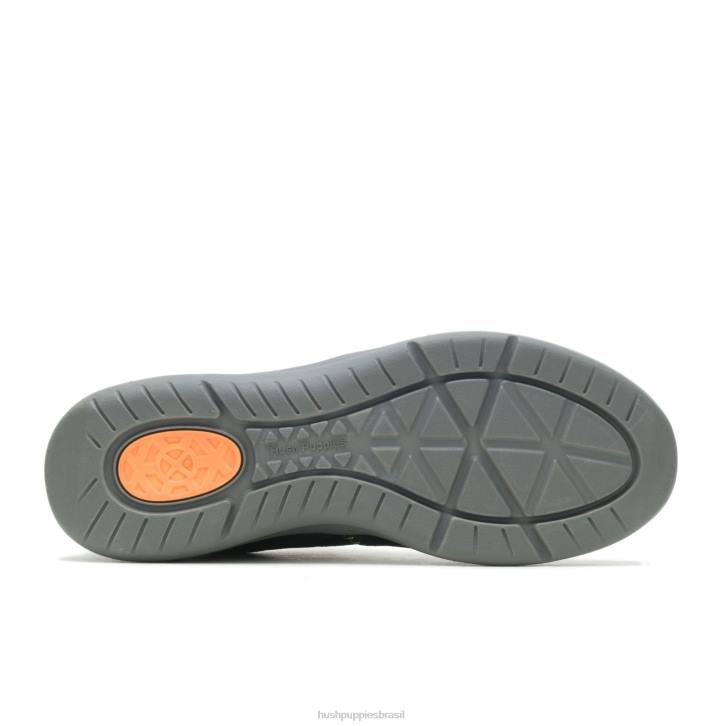 nubuck preto ousado elevar tênis de caminhada homens Hush Puppies tênis ZZ6R323 - Image 5