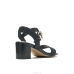 nubuck preto ousado sandália leila meia tira mulheres Hush Puppies salto ZZ6R34 - Image 4