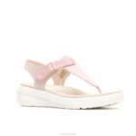nubuck rosa empoeirado sandália biqueira respirada mulheres Hush Puppies sandália ZZ6R38 - Image 3