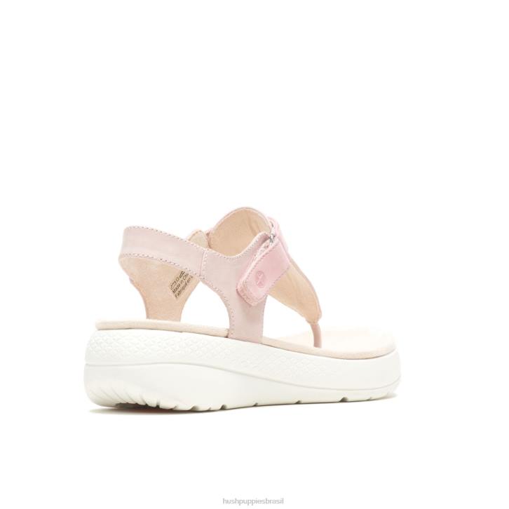 nubuck rosa empoeirado sandália biqueira respirada mulheres Hush Puppies sandália ZZ6R38 - Image 4