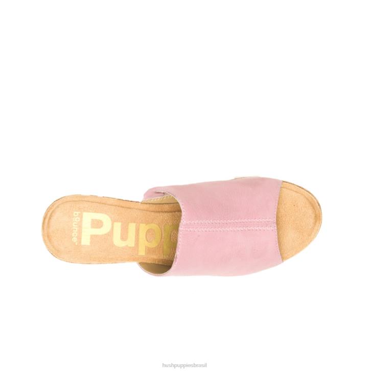nubuck rosa legal slide de papoula mulheres Hush Puppies salto ZZ6R5 - Image 7