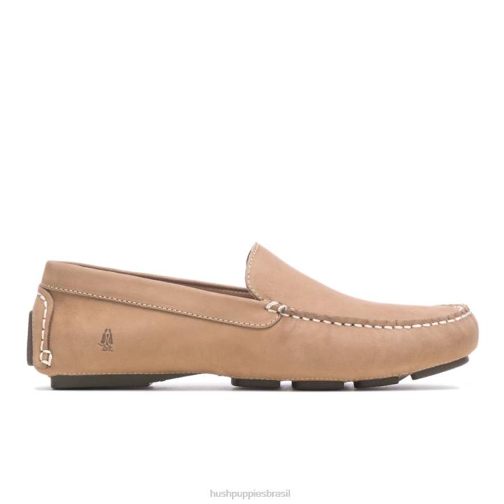 nubuck taupe motorista de mônaco ii homens Hush Puppies mocassim ZZ6R316 - Image 1