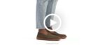 nubuck verde-oliva mocassim finley homens Hush Puppies mocassim ZZ6R314 - Image 3