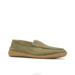nubuck verde-oliva mocassim finley homens Hush Puppies mocassim ZZ6R314 - Image 4