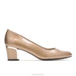 patente de escotilha de ouro/salto de ouro reitora mulheres Hush Puppies estilo suave ZZ6R211