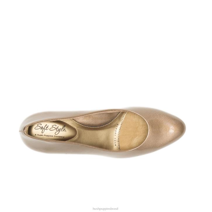 patente de escotilha de ouro/salto de ouro reitora mulheres Hush Puppies estilo suave ZZ6R211 - Image 6